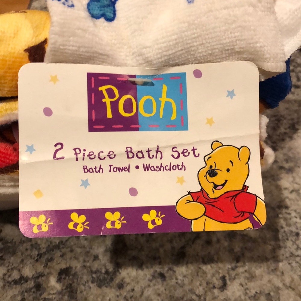 Pooh Bear 2 piece towel/washcloth set